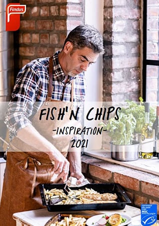 Findus Foodservices Fish'n Chips inspirationsfolder framsida