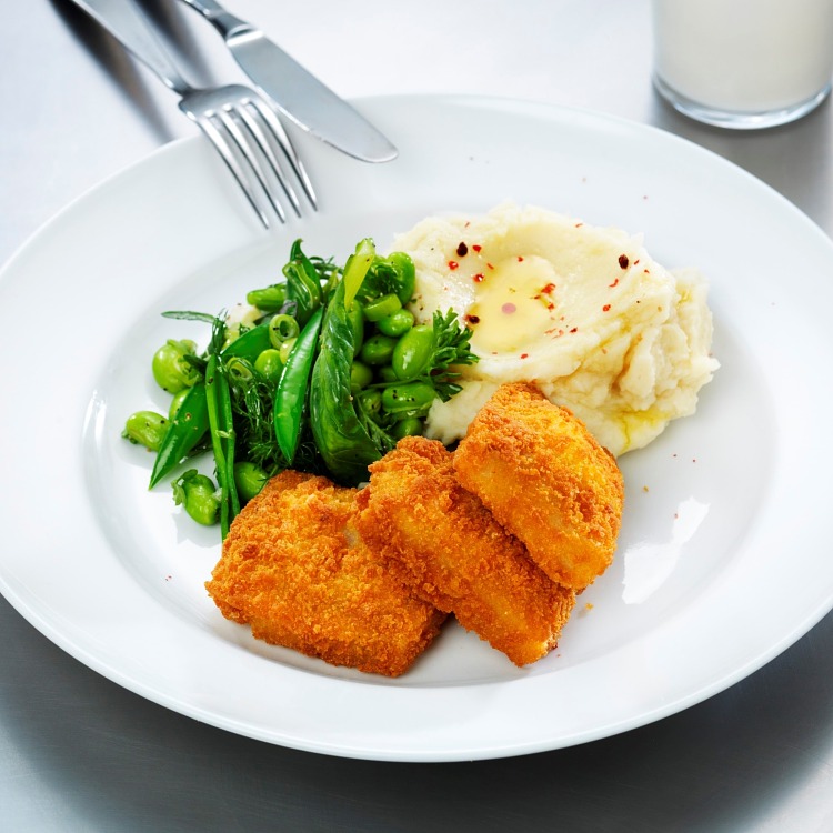 Minifrasbakad torsk med potatismos