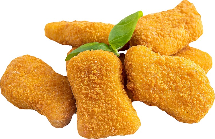 Green Cuisine Nuggets Chicken Style på tallrik med dippa och sallad