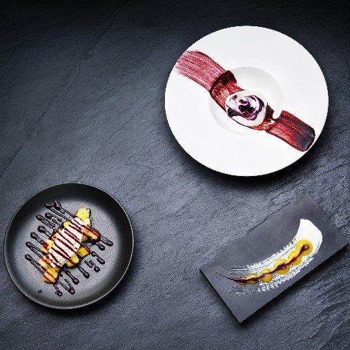 Citron & vaniljmousse med blåbärsswirl