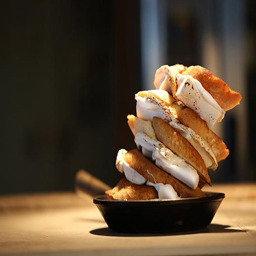 Marshmallow toast med havssalt