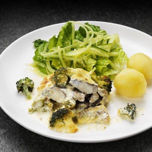 Kaviarbakad sej med broccoli