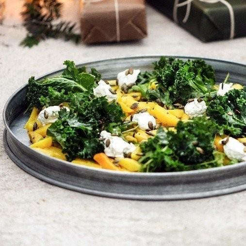 Grönkål och pepparrotskräm