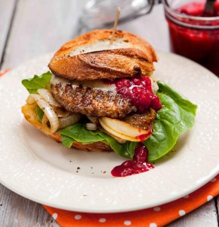 Quorn burgare med lingonchutney