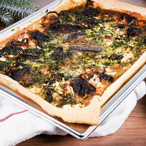 Rödbetspaj med grönkål