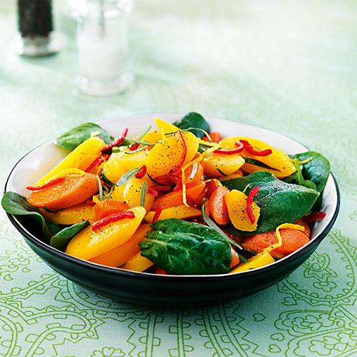 Syrad morotsmix med chili och rosmarin