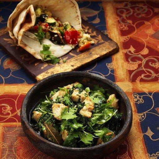 Mouloukhiah - Kycklinggryta från Syrien