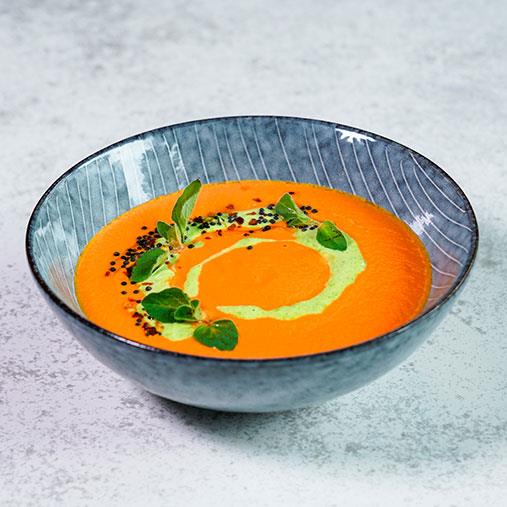 Morotssoppa med ärtkräm