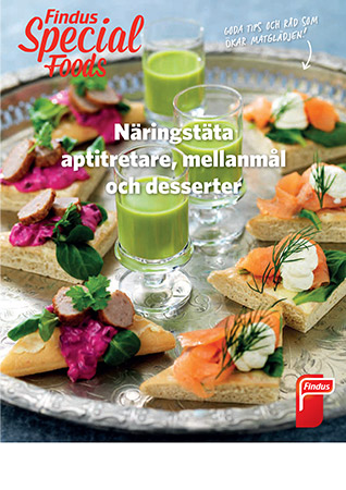 Näringstäta mellanmål och desserter inspirationsblad framsida